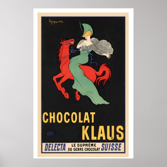 Chocolate Klaus Werbeplakat von Leonetto Poster (Vorne)