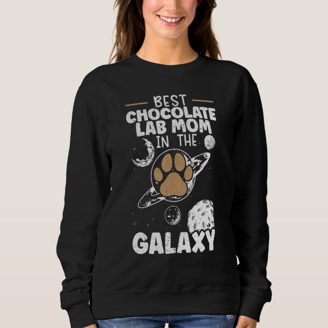 Chocolate Lab Hundefrau Retriever Lab Hund Sweatshirt (Vorderseite)