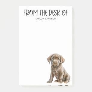 Chocolate Lab Liebhaber Post-it Klebezettel