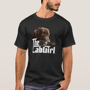 Chocolate Lab Mädchen Braune Labrador-Mama Retriev T-Shirt
