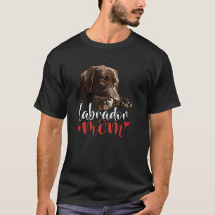 Chocolate-Lab-Mama Braune Labrador Retriever Mutte T-Shirt