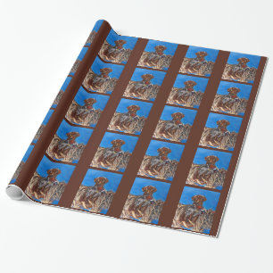 CHOCOLATE-LABRADOR GESCHENKPAPIER