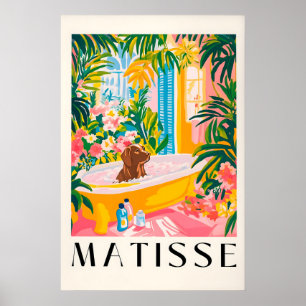 Chocolate Labrador in der Badewanne Kunstprint Lus Poster