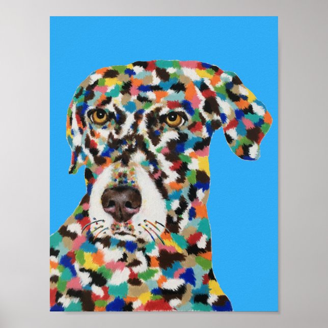Chocolate Labrador Poster (Vorne)
