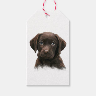 Chocolate Labrador Puppy Geschenkanhänger