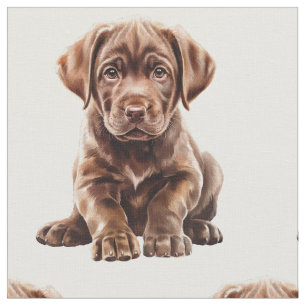Chocolate-Labrador-Retriever-Hund Stoff