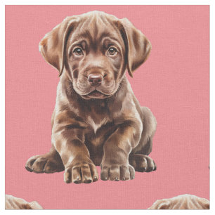 Chocolate Labrador Retriever Hund Stoff