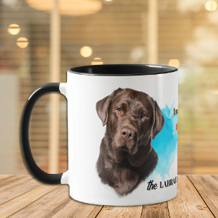 Chocolate Labrador Retriever Hund treuer Freund Tasse