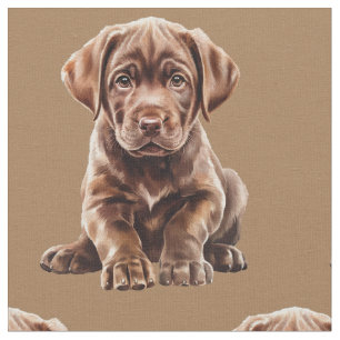 Chocolate Labrador Retriever Hunde Stoff