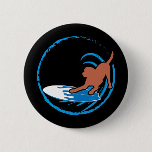 Chocolate-Labrador surft Labrador Retriever Mama P Button