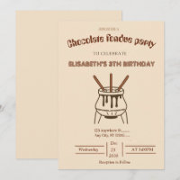 Chocolate-Liebhaber-Fondue-Party-Einladung