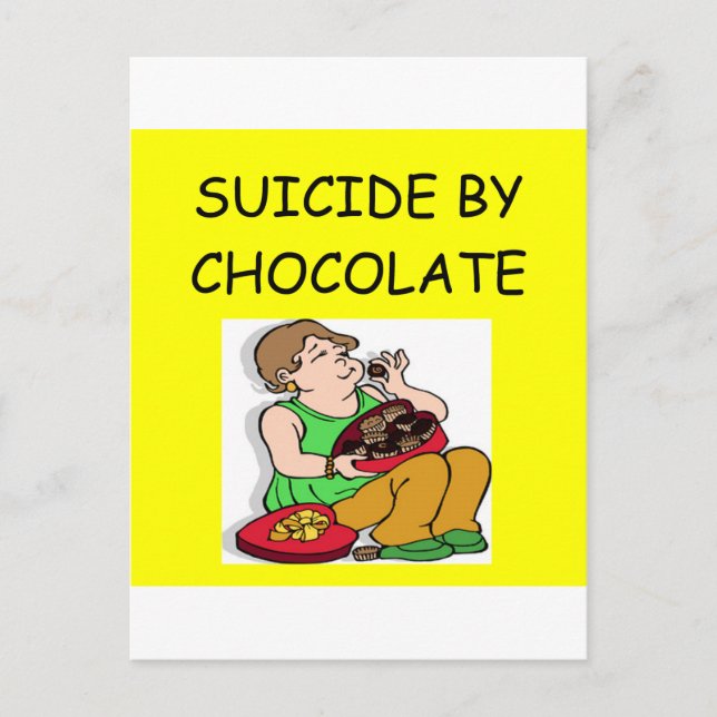 CHOCOLATE-Liebhaber Postkarte (Vorderseite)