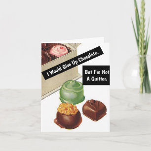 Chocolate Lover Funny Vintag Geburtstag Karte