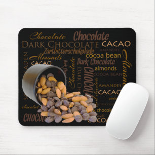 Chocolate Lover Spilled Chips Almonds Photograph Mousepad