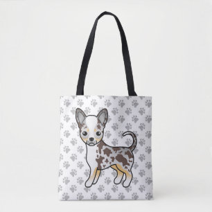Chocolate Merle Smooth Coat Chihuahua Hund & Pfote