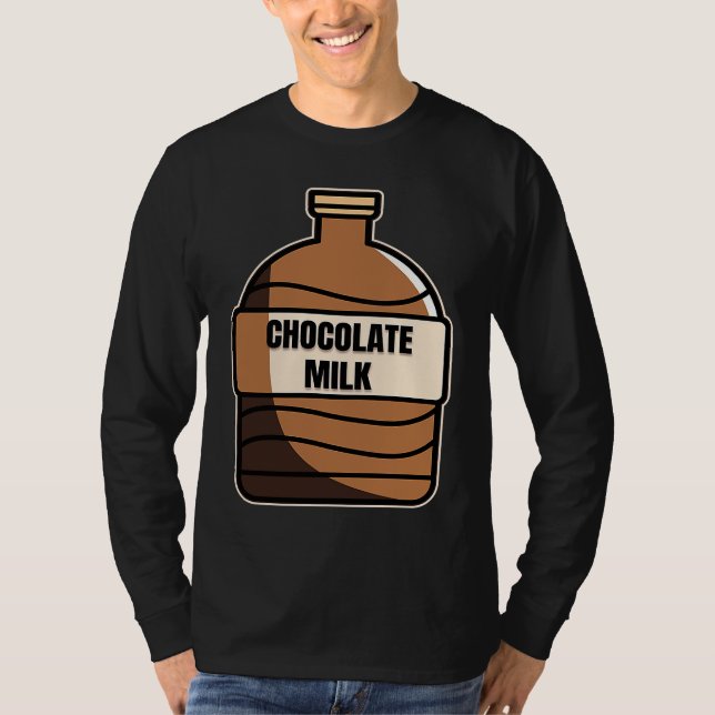 Chocolate Milk Costume Food Eater Graphic T-Shirt (Vorderseite)
