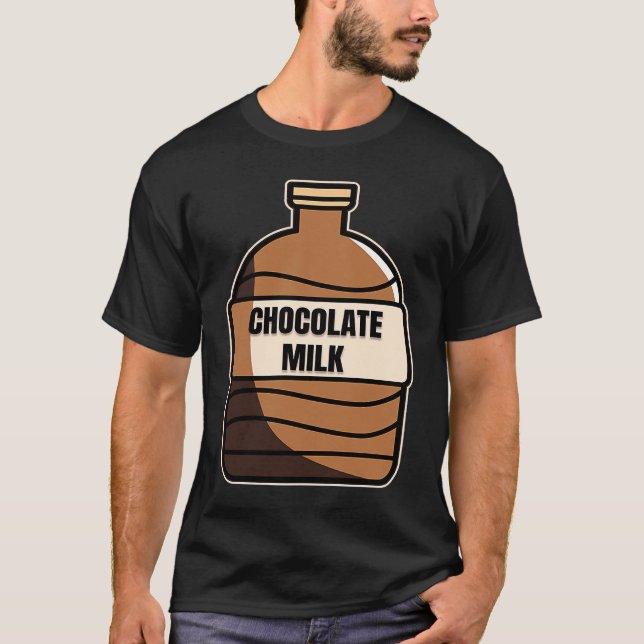 Chocolate Milk Costume Food Eater Graphic T-Shirt (Vorderseite)