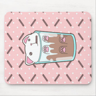 Chocolate Milkshake Cat Chocolate Lover Mousepad