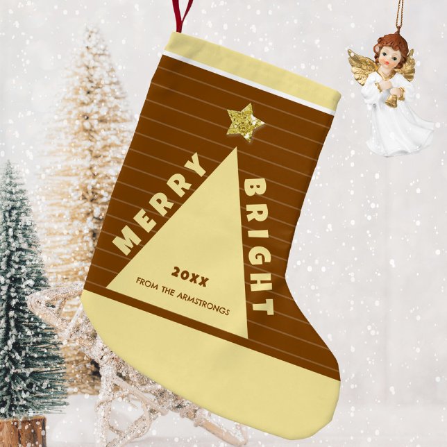 Chocolate Minimalist Christmas Tree Stocking Kleiner Weihnachtsstrumpf (Chocolate Minimalist Christmas Tree Stocking ©Susanne Sachers - Sunny Mind 🌞)