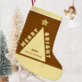 Chocolate-Minimalist-Christmasbaum-Strumpf Kleiner Weihnachtsstrumpf