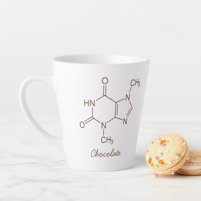 Chocolate Molecule Personalisiert Milchtasse (Beispiel)