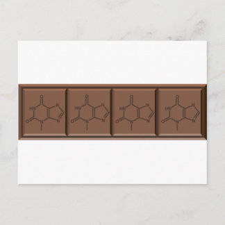 Chocolate Molecule Postkarte