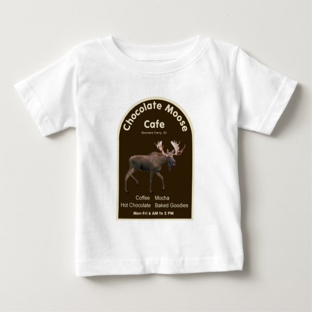 Chocolate Moose Café Baby T-shirt (Vorderseite)