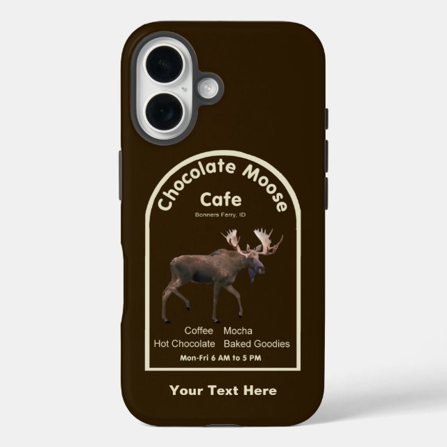 Chocolate Moose Café Case-Mate iPhone Hülle (Rückseite)