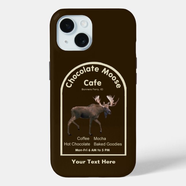Chocolate Moose Café Case-Mate iPhone Hülle (Rückseite)