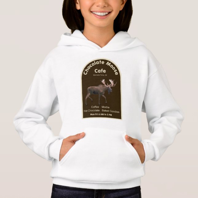 Chocolate Moose Café Hoodie (Vorderseite)