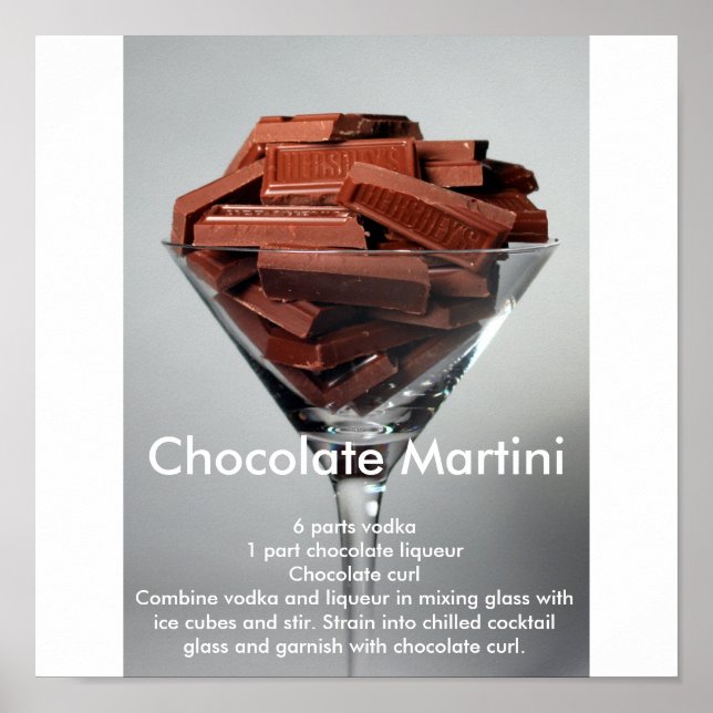 Chocolate Mrtini Poster (Vorne)