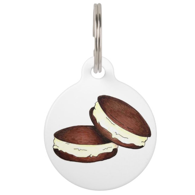 Chocolate PA Dutch Whoopie Pies Feinschmecker Dog  Tiermarke (Vorderseite)