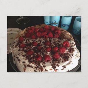 Chocolate Pavlova Postkarte