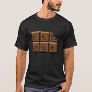 Chocolate Periodensystem Element Lustige Chemie P T-Shirt