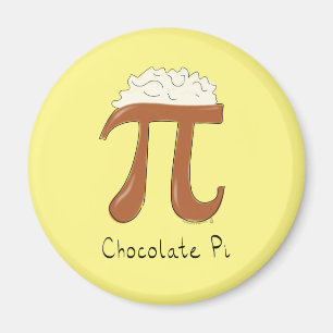 Chocolate Pi Day Symbol Math Lehrer Funny Magnet