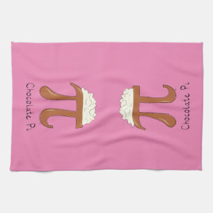 Chocolate Pi Mathe Niedlich Pie Backen Küchentuch