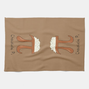 Chocolate Pi Mathe Niedlich Pie Backen Küchentuch