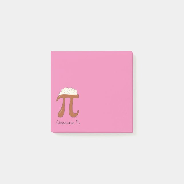 Chocolate Pi Mathematiklehrer Post-it Klebezettel (Vorderseite)
