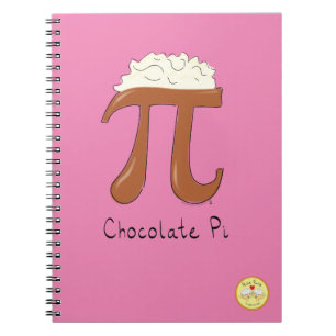 Chocolate Pi Niedlich Mathe Pi Day Notebook Notizblock