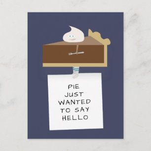 Chocolate Pie Hello Postkarte