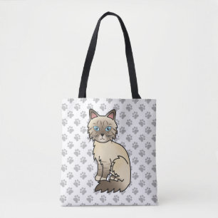 Chocolate Point Tabby Birman / Ragdoll Katze & Pfo