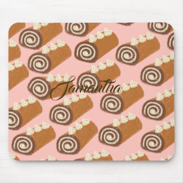 Chocolate Roll Cake Mousepad (Vorne)