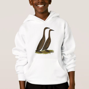 Chocolate Runner Ducks Hoodie