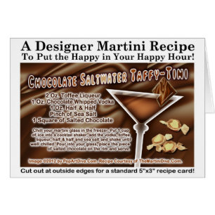 Chocolate Saltwater Taffy Martini Rezept Card
