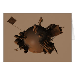 Chocolate Space 4 Card