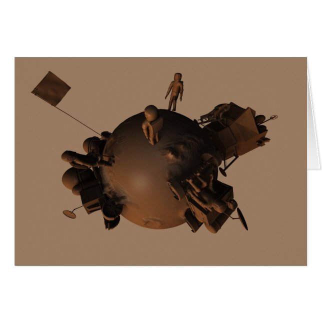 Chocolate Space 4 Card (Vorderseite (Horizontal))