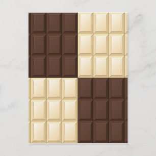 Chocolate Square Delight Postkarte