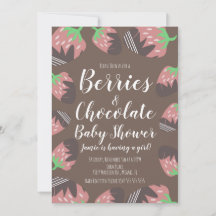 Chocolate Strawberry Fruit Berry Baby Dusche