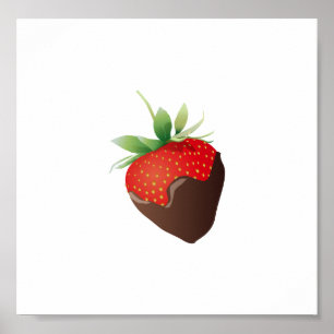Chocolate Strawberry Poster