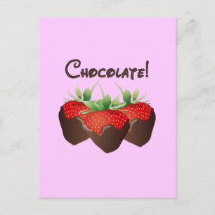 Chocolate Strawberry Postkarte